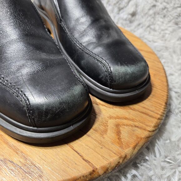 ECCO Men Size US 8.5-9 EU 42 New Jersey Leather Loafers Black Walking Dress Shoe - Picture 7 of 10